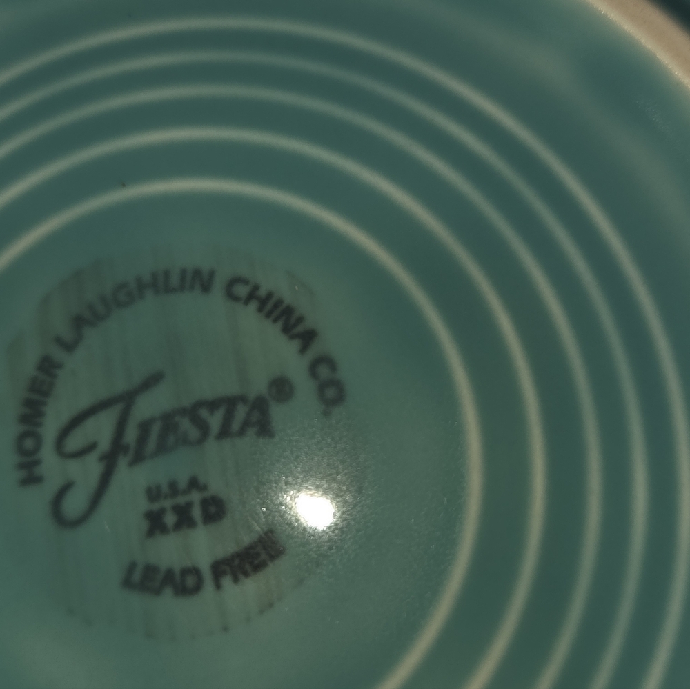Vintage Turquoise Fiesta Salad Plate - Picture 5 of 8